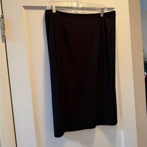 Eileen Fisher Classic Black Pencil Skirt